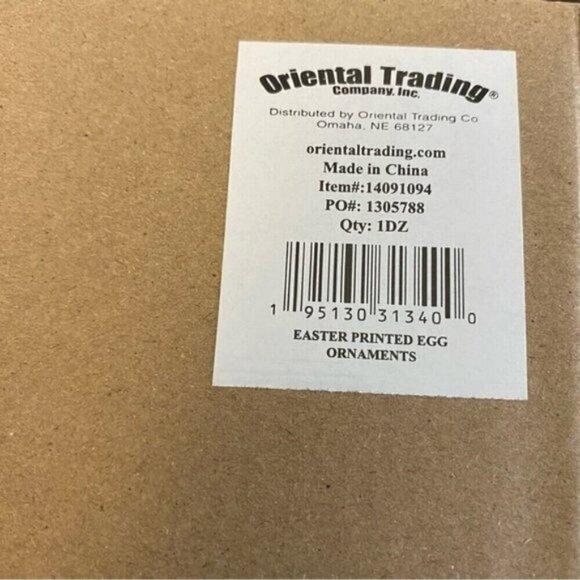 Printed Plastic Easter Egg Ornaments - 12 Pc. - Picture 2 of 2